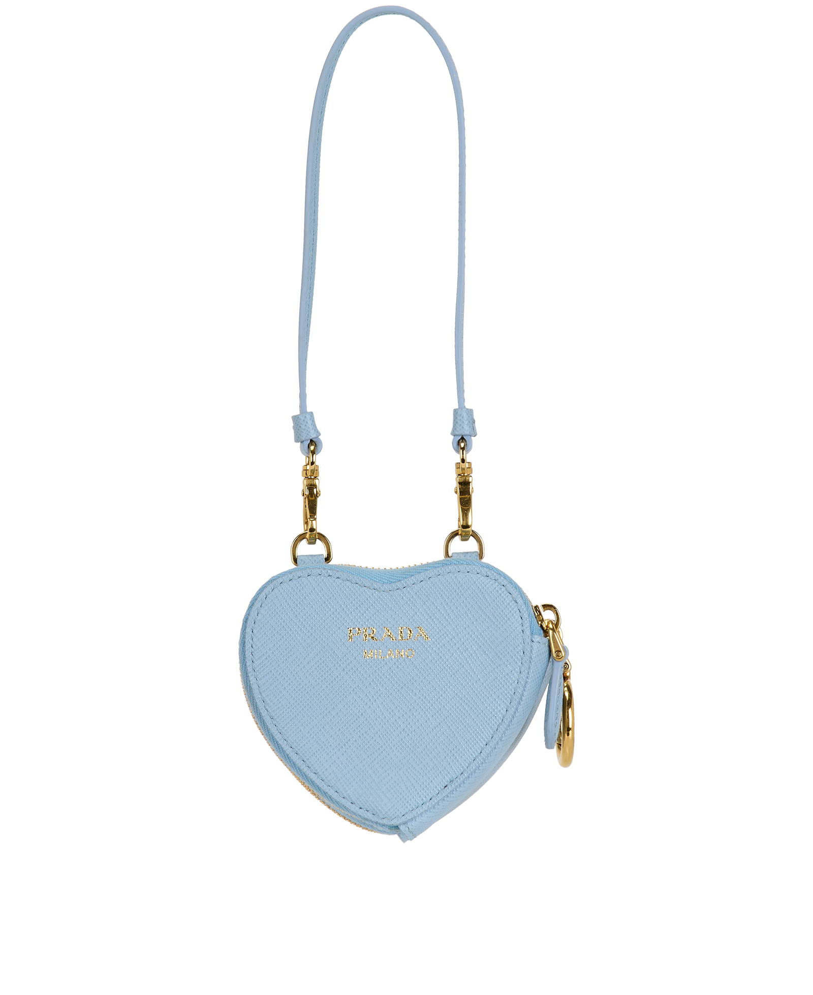 Prada Heart Purse, &pound;420, Accessories, Blue, Leather, Back view